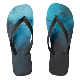 elegante blauwe en donkere heren slippers teenslippers