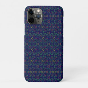 Elegante Blauwe Geometrische iPhone / iPad case