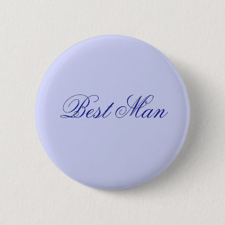 Elegante Blauwe Getuige Ronde Button 5,7 Cm