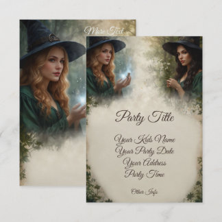 Elegante Blauwe & Gouden Fantasie Kaart