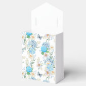 Elegante Blauwe Hortensia Bedankdoosjes (Geopend)