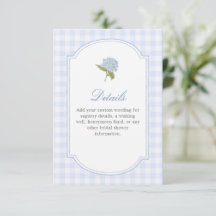 Elegante Blauwe Hortensia Bruidsdouche Details