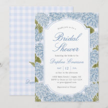 Elegante Blauwe Hortensia Bruidsdouche