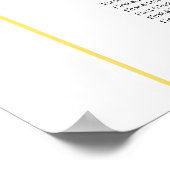 Elegante Blauwe Hydrangea Wedding Zitting Grafiek Poster (Hoek)