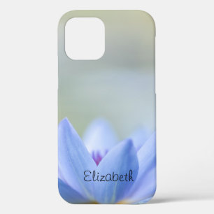 Elegante Blauwe Lotus iPhone 12 Pro Hoesje