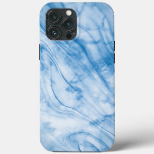 Elegante Blauwe Marmer iPhone 13 Pro Max Hoesje