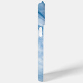 Elegante Blauwe Marmer Case-Mate iPhone Case (Achterkant / Rechts)