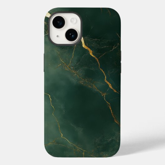 Elegante blauwe marmeren iPhone / iPad hoes (Achterkant)