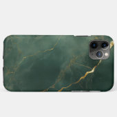 Elegante blauwe marmeren iPhone / iPad hoes (Achterkant (horizontaal))
