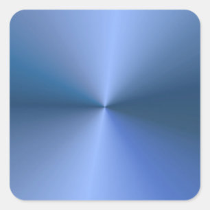 Elegante Blauwe Metallic Look Lege Trendy Sjabloon Vierkante Sticker