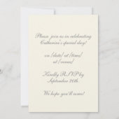 Elegante Blauwe Paarden Kroon Lauwer Blad Crest An Kaart (Achterkant)