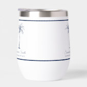 Elegante blauwe palmboom gepersonaliseerd (Rechts)