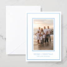 Elegante Blauwe Rand Kerstvakantie