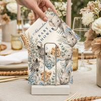 Elegante Blauwe Safari Jongens Baby Shower