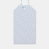 Elegante Blauwe Toekomst Mrs Monogram Bruidsdouche Cadeaulabel (Achterkant)