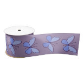 Elegante blauwe vlinders op Violet Lint (Spoel)