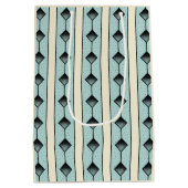 Elegante Blauwgroen deur Housewarming Medium Cadeauzakje (Achterkant)