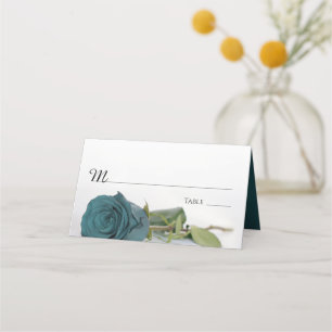Elegante Blauwgroen of Dark Aqua Roos bruiloft Wri