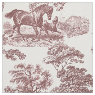 Elegante Bleke Rode Paard Toile Stof