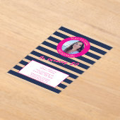 Elégante Bleue de la Marine 30e Invitation anniver (Poser)