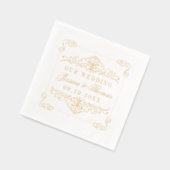 Elegante bloei bruiloft folie servetten (Links)