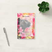 Elegante Bloeiende Bloemen Wild Black Panther Post-it® Notes (Kantoor)