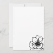 Elegante bloem 100e verjaardag kaart (Achterkant)