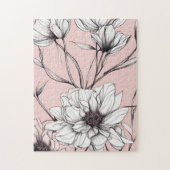 Elegante Bloem Anemoon Legpuzzel (Verticaal)