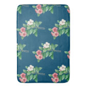 Elegante bloem badmat (Voorkant Verticaal)