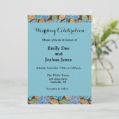 Elegante Bloem Blauw Periwinkle Floral Classic Kaart (Staand voorkant)