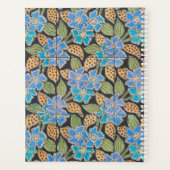 Elegante Bloem Blauw Periwinkle Floral Classic Planner (Achterkant)