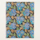 Elegante Bloem Blauw Periwinkle Floral Classic Planner (Voorkant)