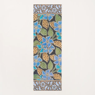 Elegante Bloem Blauw Periwinkle Floral Classic Yogamat