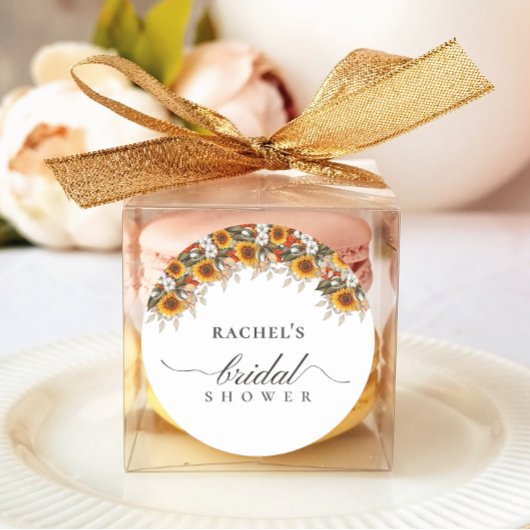 Elegante Bloem Boho Chic Bruiloft Feest Ronde Sticker