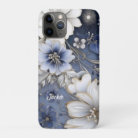 Elegante bloem Case-Mate iPhone case (Achterkant)