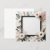 Elegante Bloem Kaart (Voorkant / Achterkant)