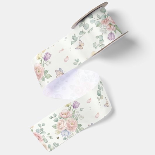 Elegante bloem lint (Achterkant)