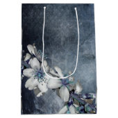 Elegante bloem medium cadeauzakje (Achterkant)