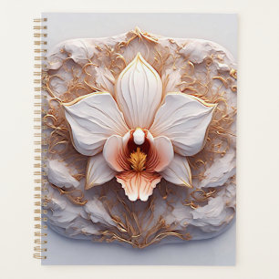 Elegante Bloem op Sierlijke Achtergrond Planner