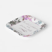 Elegante bloem papieren bordje (Gebogen)