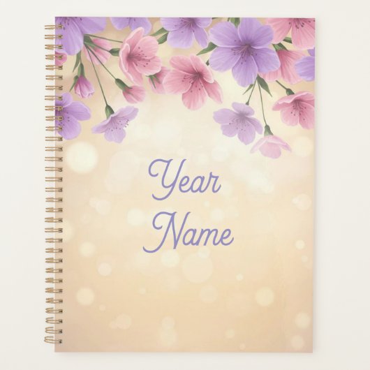 Elegante Bloem Planner (Voorkant)