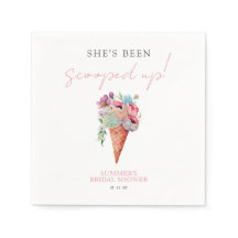 Elegante bloem schepte ijs Vrijgezellenfeest