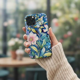 Elegante Bloem Tuin Monogram in Watercolor iPhone 13 Pro Max Hoesje