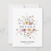 Elegante Bloemdetails Behuizing Kaart (Voorkant)