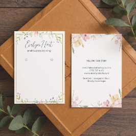 Elegante Bloemen Aangepaste Sieraden Oorbel Displa Visitekaartje