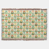 Elegante bloemen Abstracte lente Deken (Voorkant)