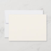 Elegante  Bloemen Afstuderen RSVP Card (Achterkant)