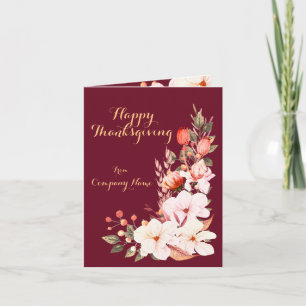 Elegante bloemen Boeket Company Happy Thanksgiving