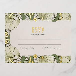 Elegante bloemen bruiloft RSVP kaart