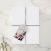 Elegante bloemen cadeaulabel (Met Touw)